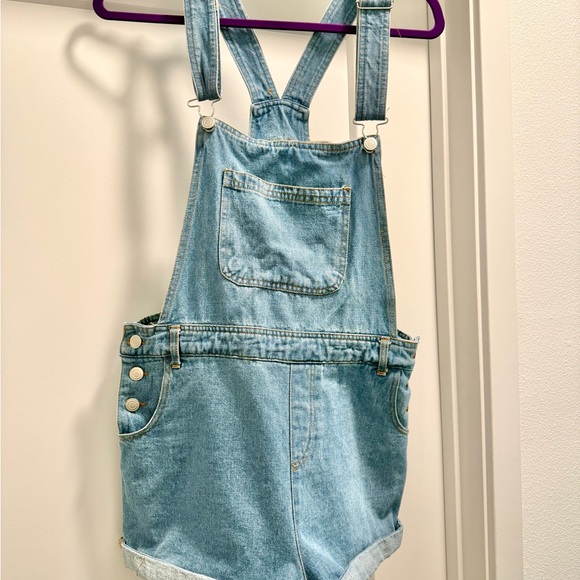 Sans Souci Light Blue Denim Romper - Picture 1 of 2